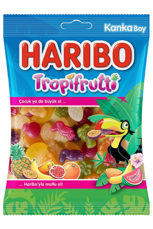 Haribo Halal Tropifrutti 100g (Tropik Aromali Meyveli Seker)