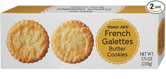 Trader Joe French Galettes Butter Cookies 7.75oz 220g (2 pack)