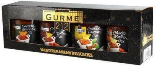 Gurme212 4 in 1 Mix Dip Sauces Box (4 x 7 oz. jars)