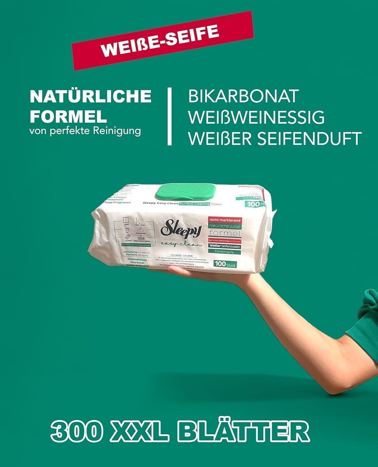 Easy Clean All Purpose Cleaning Wet Wipes, Large