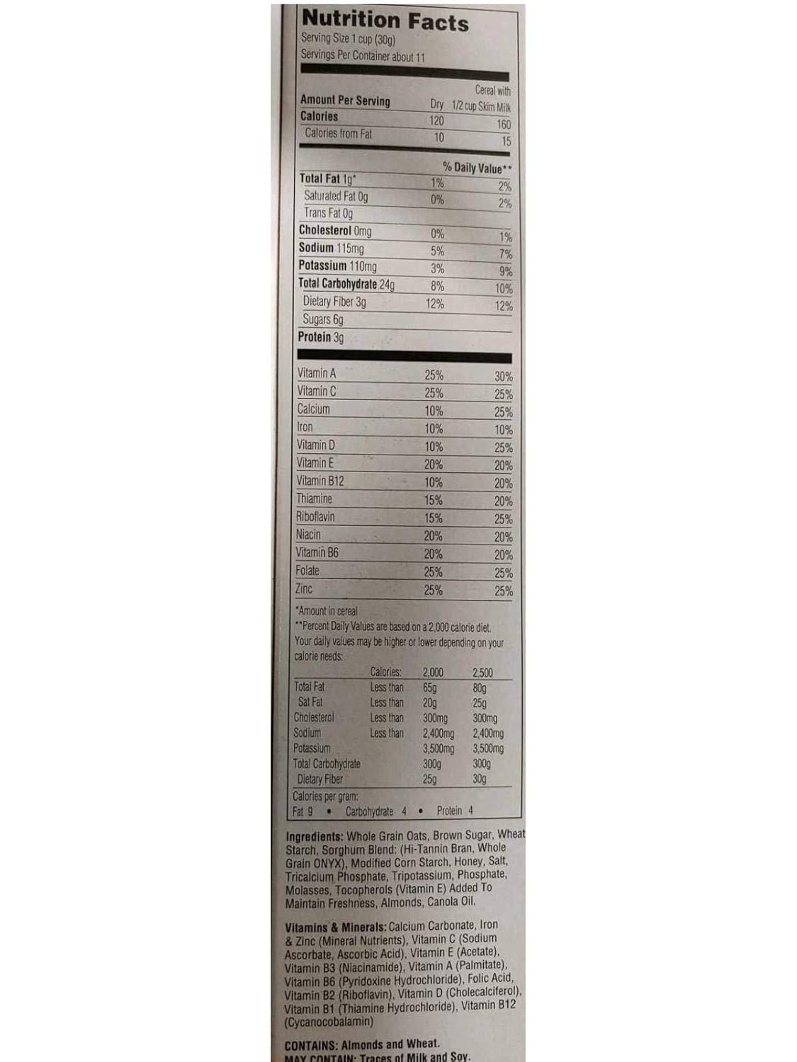 Grain Berry Cereal, Honey Nut Toasted Oats, Whole Grain With Antioxidants, 12 Ounce Box (Pack of 2)