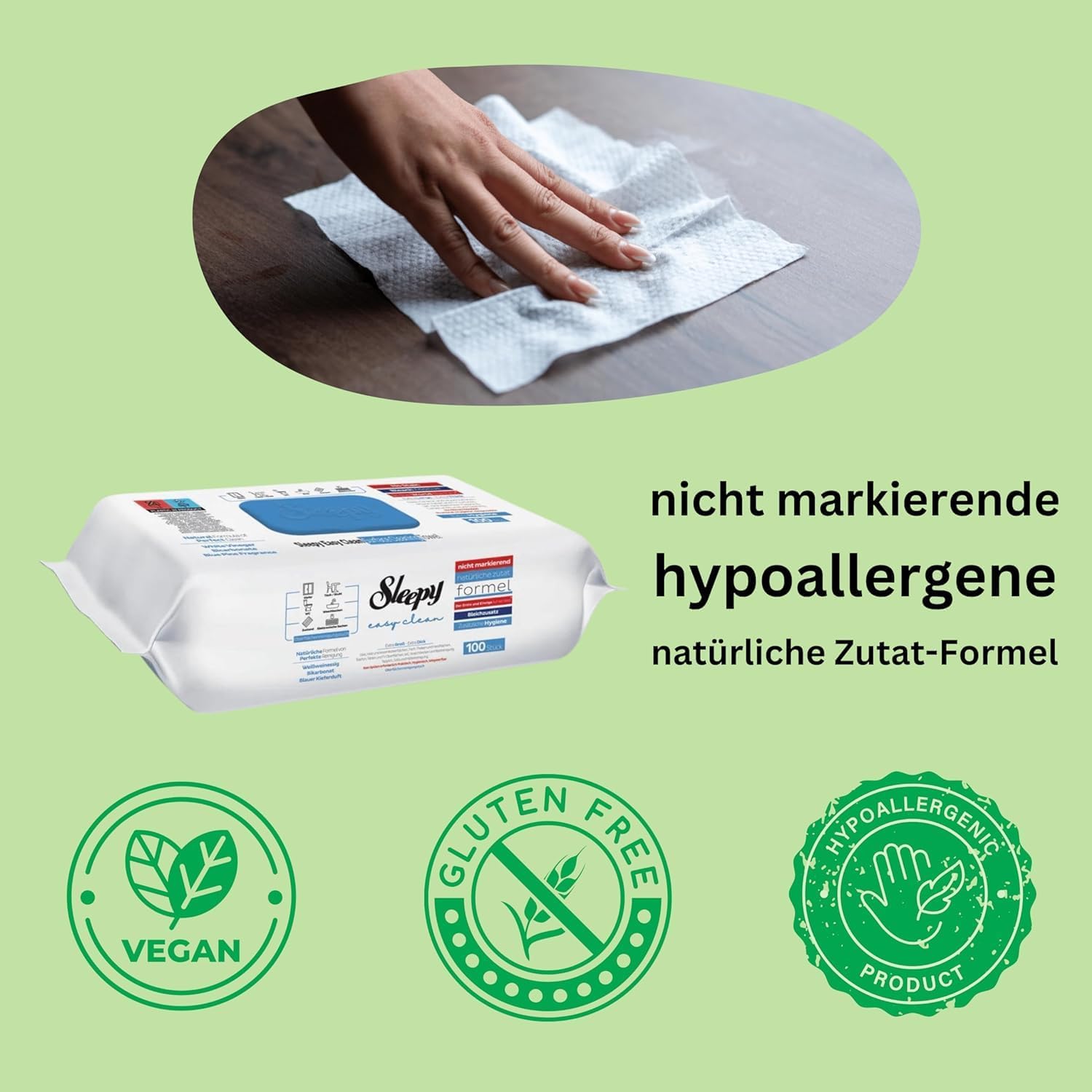 Easy Clean All Purpose Cleaning Wet Wipes, Large