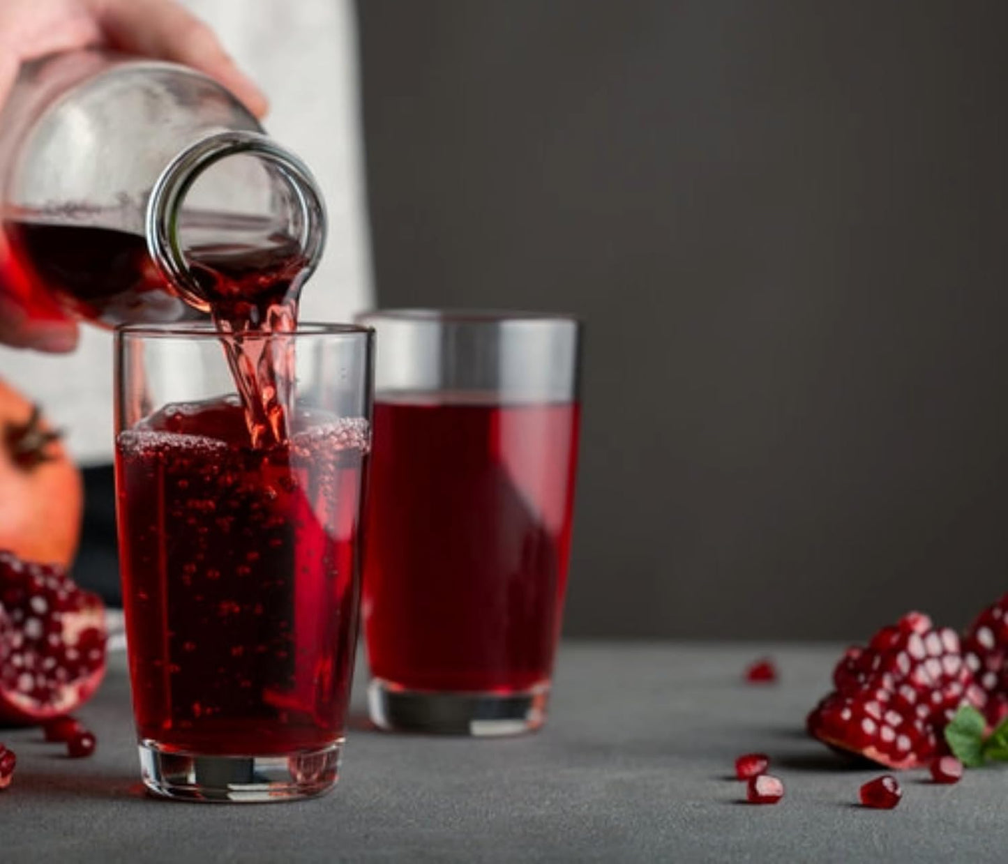 100% Organic Pomegranate Juice, 33.8 Oz Glass Bottle (2 Pack) No Sugar, No Artificial Colors, No Preservatives, No Flavors Added, Gluten Free and Kosher