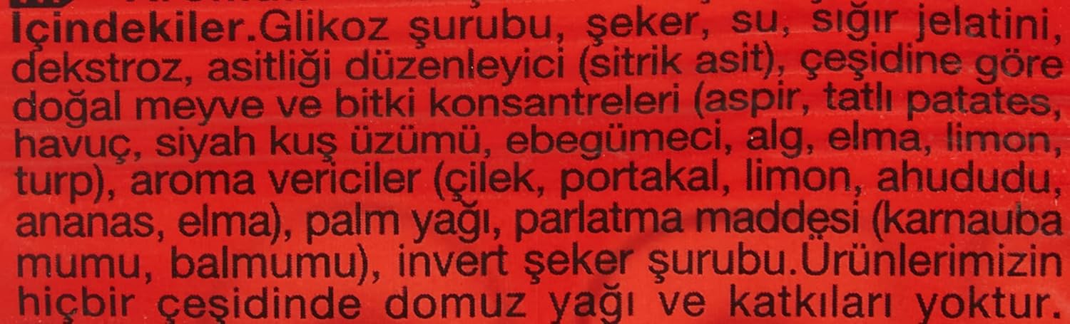 Haribo Gummi Candy, Worms, 80g x 24, Halal, 24 Packs, Solucan