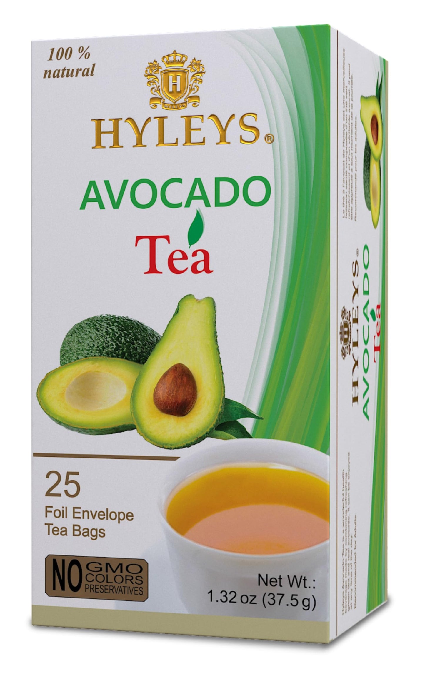 Hyleys Natural Wellness Nettle Leaves with Black Tea - Pure Ceylon Tea Blend - 100% Natural, Sugar-Free, Gluten-Free, Non-GMO - 25 Tea Bags
