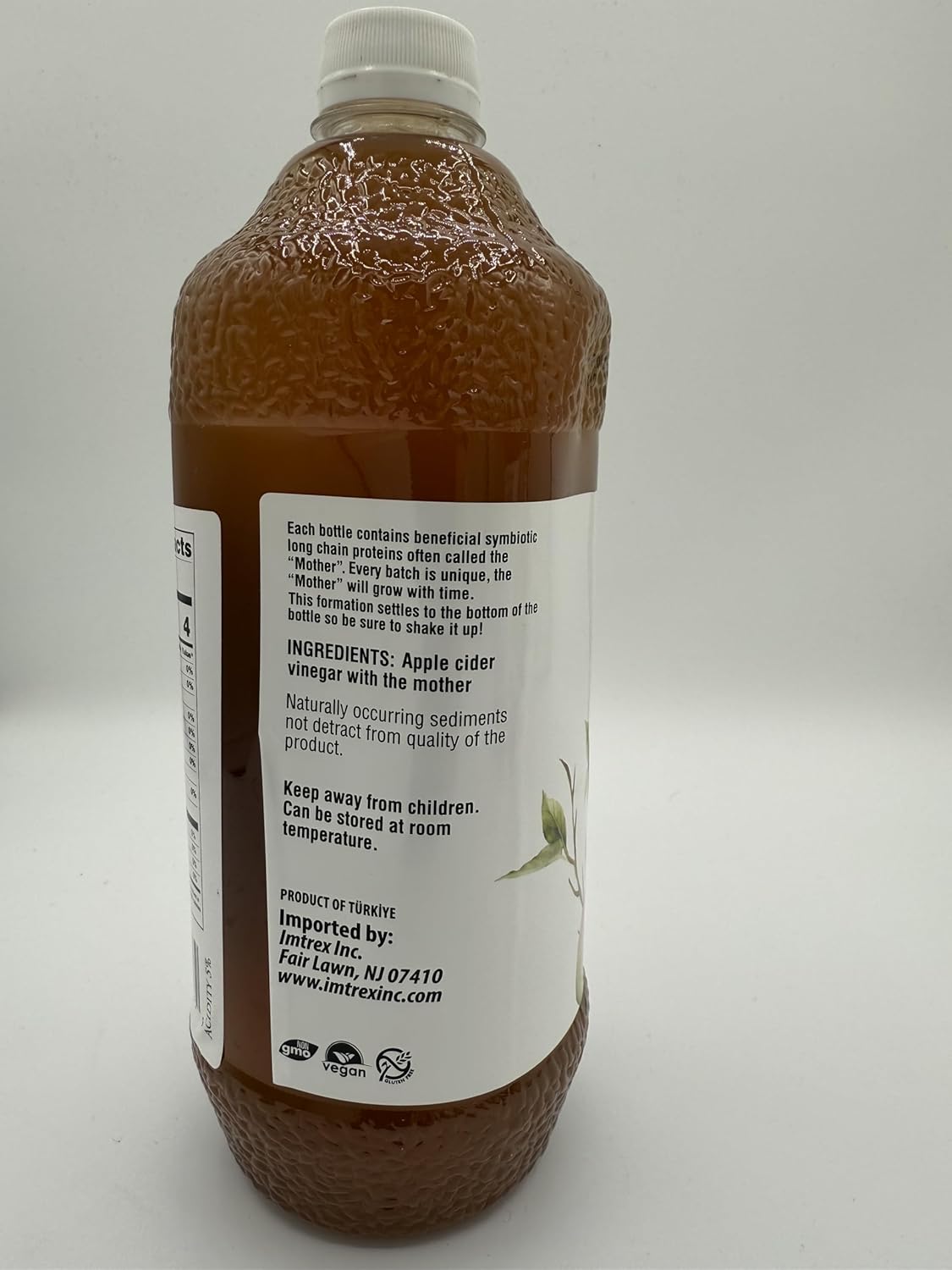 Apple Cider Vinegar with The Mother, 32 oz Bottles, 2 Pack