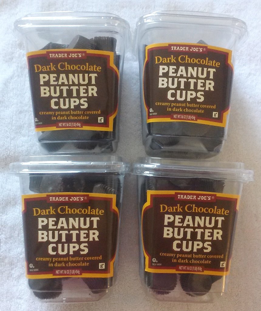 Trader Joe's Dark Chocolate Peanut Butter Cups 16 oz
