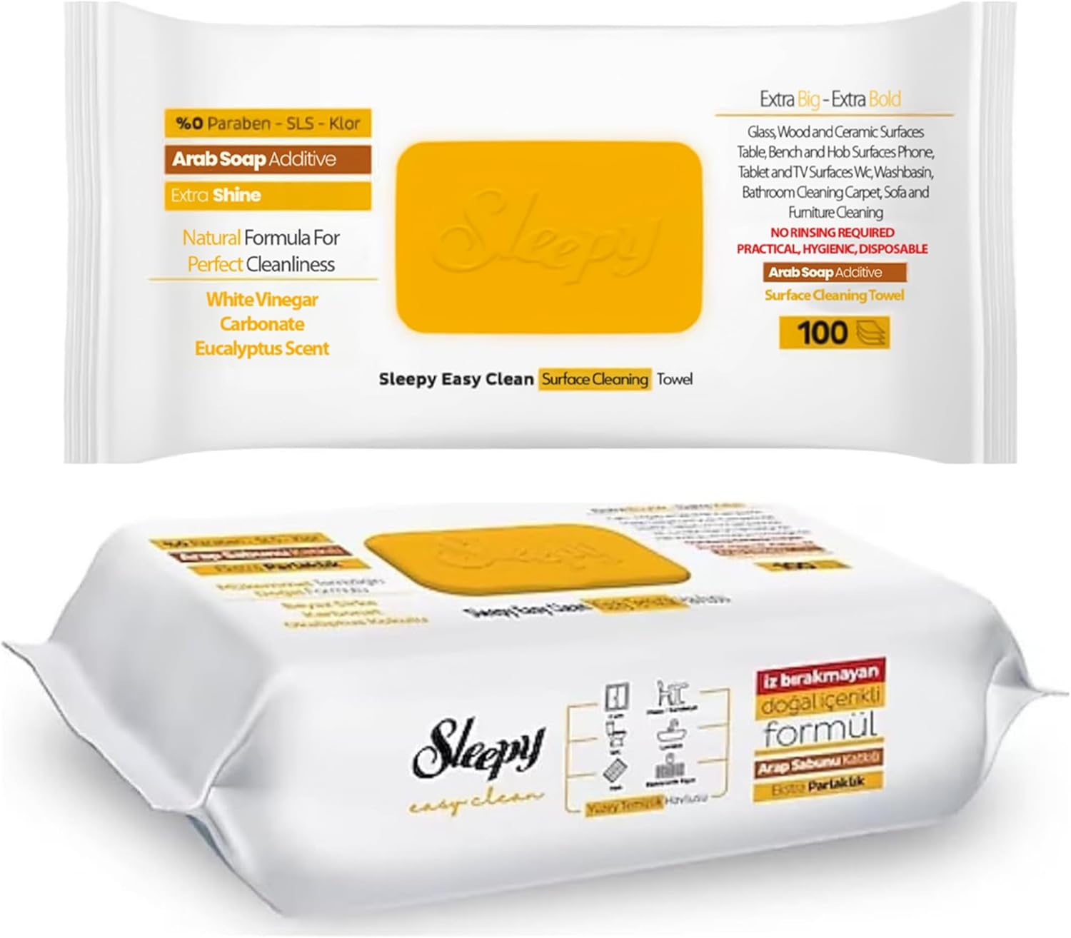 Easy Clean All Purpose Cleaning Wet Wipes, Large