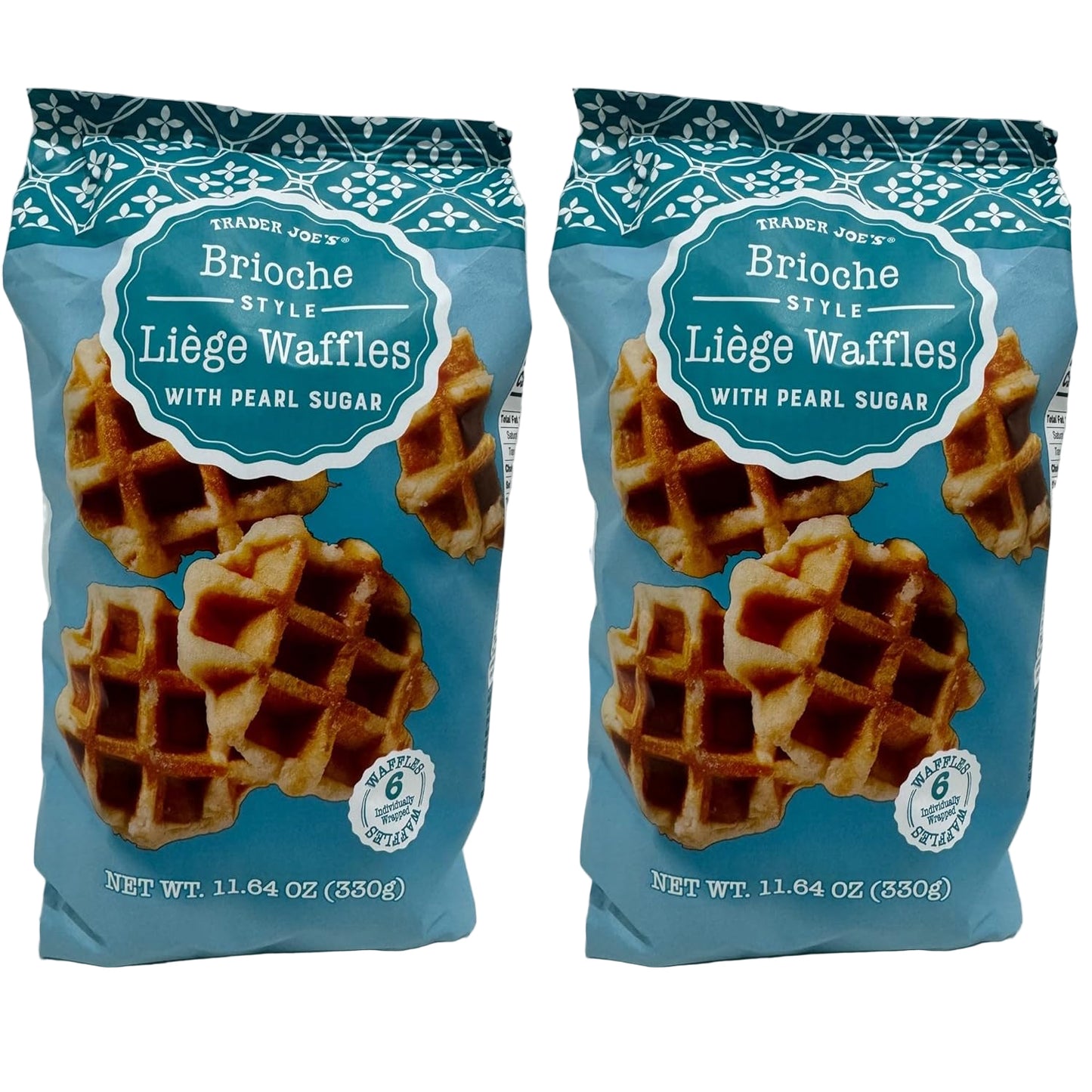 Trader Joe's Brioche Style Liège Waffles (2 Packs)