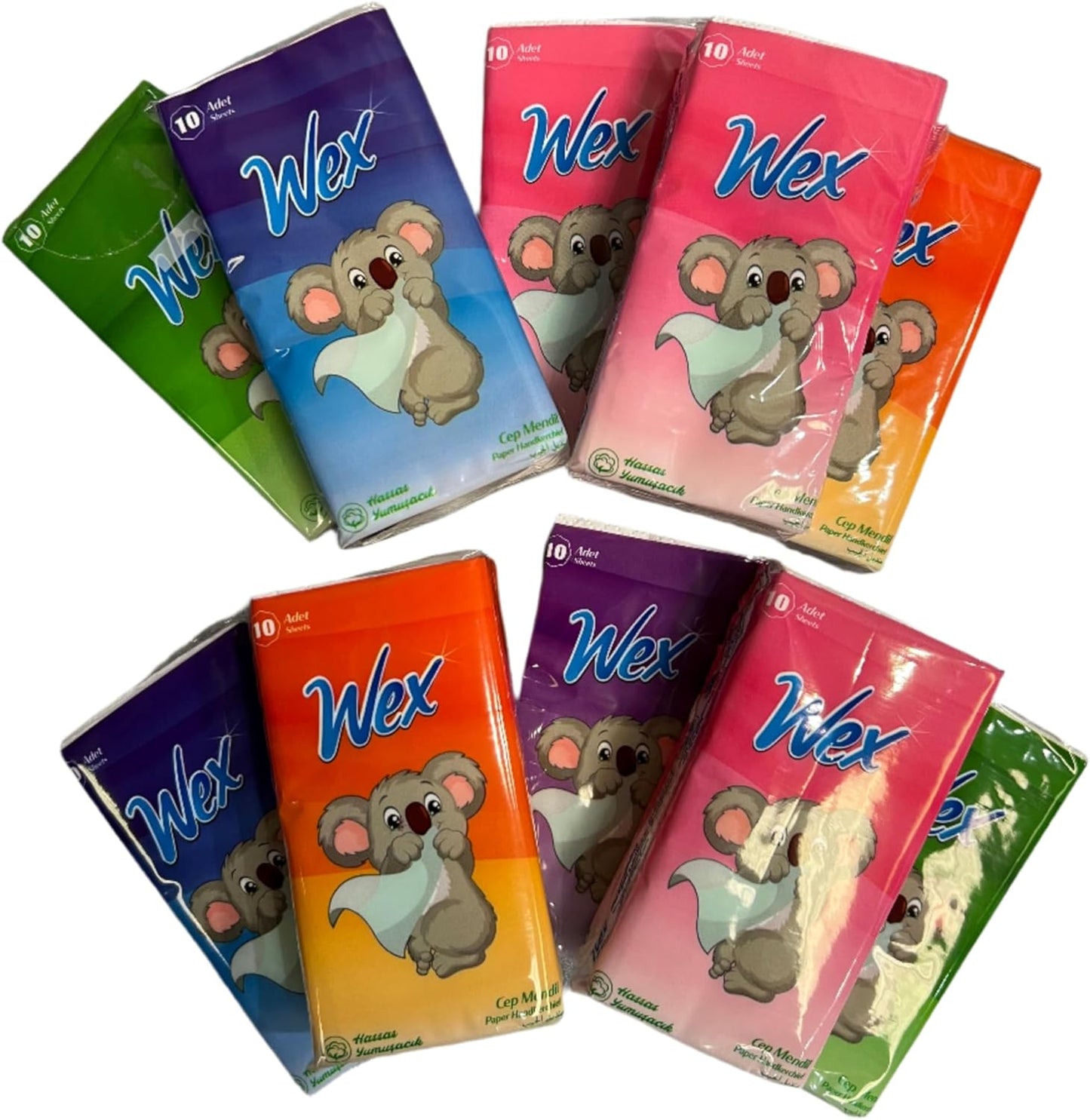 Pocket Tissues. 10 packs X 100 Sheets Tissues. Unscented Small Mini Travel size. Individual Portable Tissue Packs for Purse Travel Camping