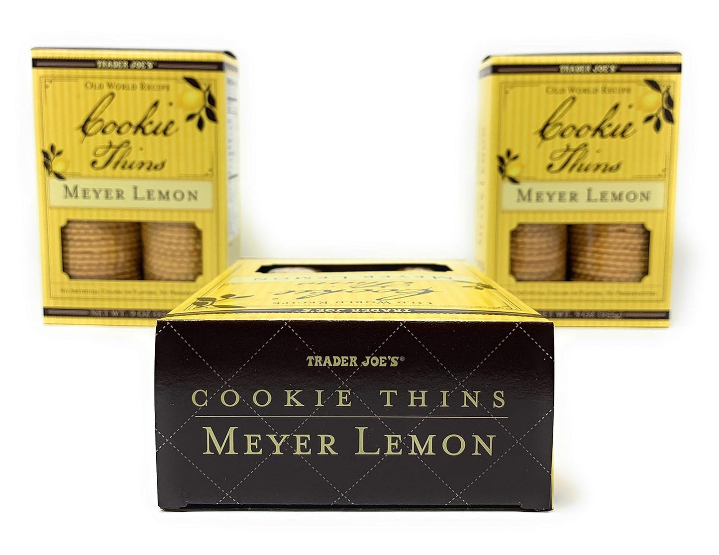 Trader Joe's Meyer Lemon Cookie Thins (Pack of 3)