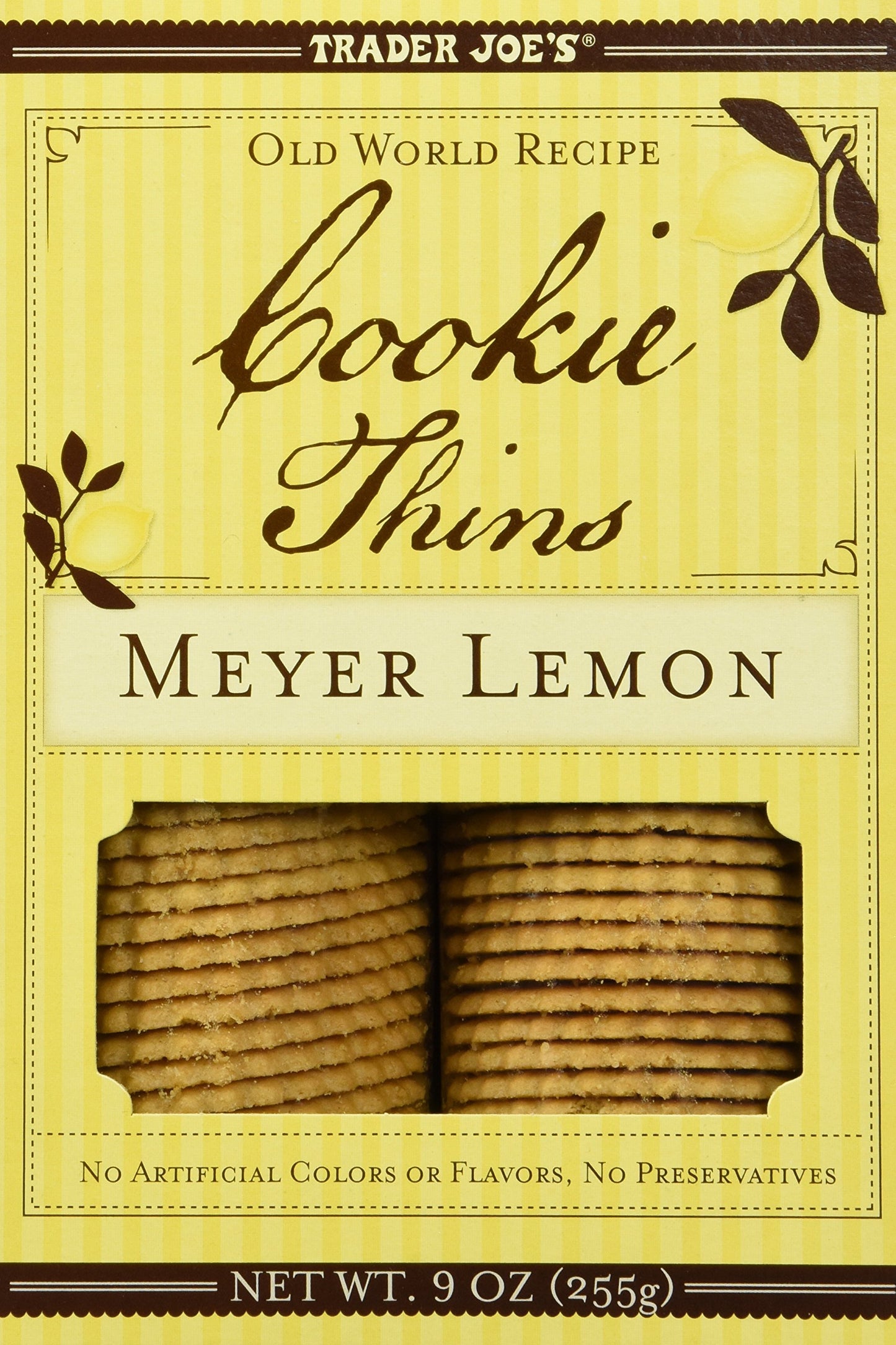 Trader Joe's Meyer Lemon Cookie Thins (Pack Of 2)