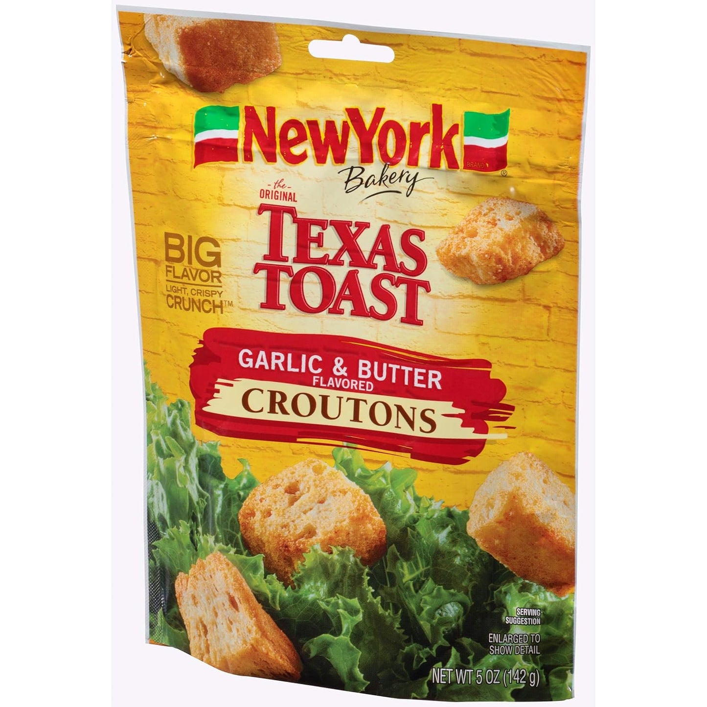 New York Brand The Original Texas Toast Garlic & Butter Flavored Croutons, 5 oz (2 count) (Pack of 1)