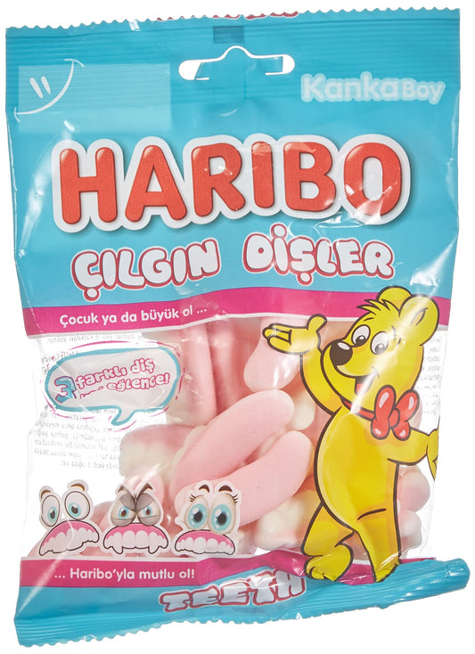 Haribo Halal Teeth 100g (Cilek Aromali Yumusak Seker)