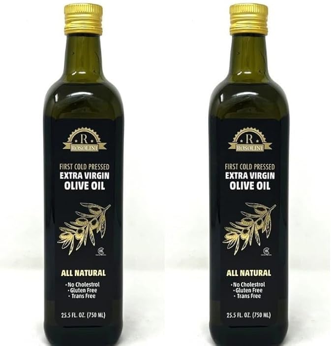 ROSOLINI GOLD || Extra Virgin Olive Oil || 25.5 fl oz (750ml) || 2 Bottles