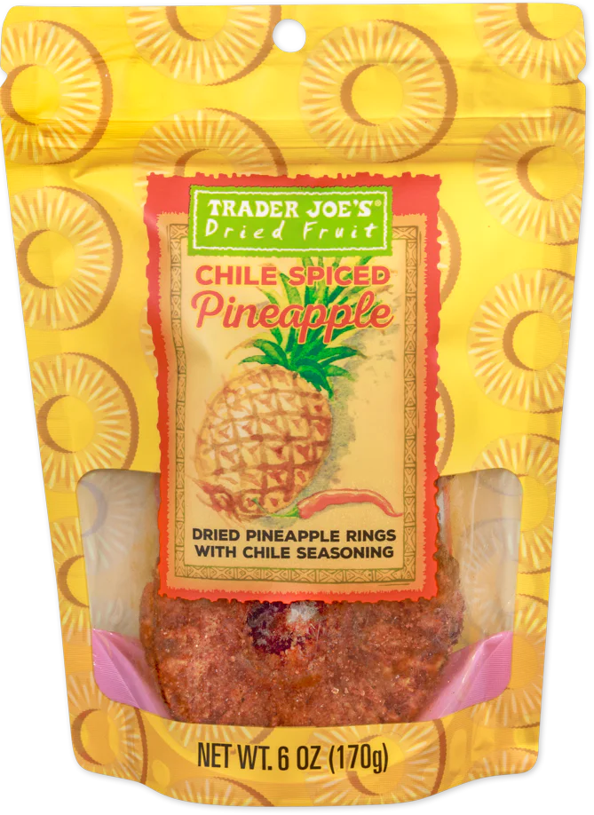 Trader Joe’s Dried Fruit Chile Spiced Pineapple 6oz 170g (Two Bags)