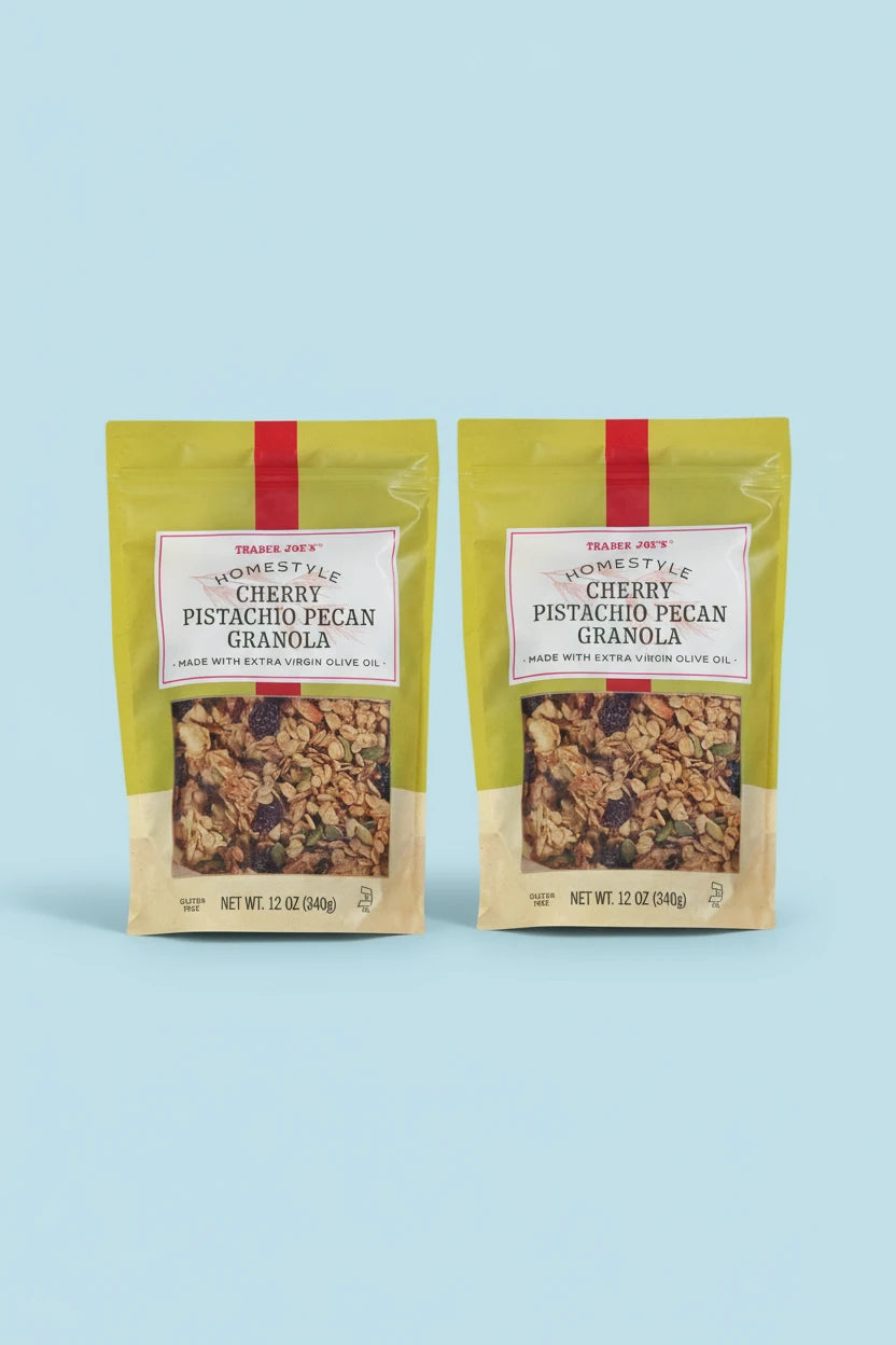 Trader Joe's Homestyle Cherry Pistachio Pecan Granola 12 Oz (340g) ~ 2 Pack