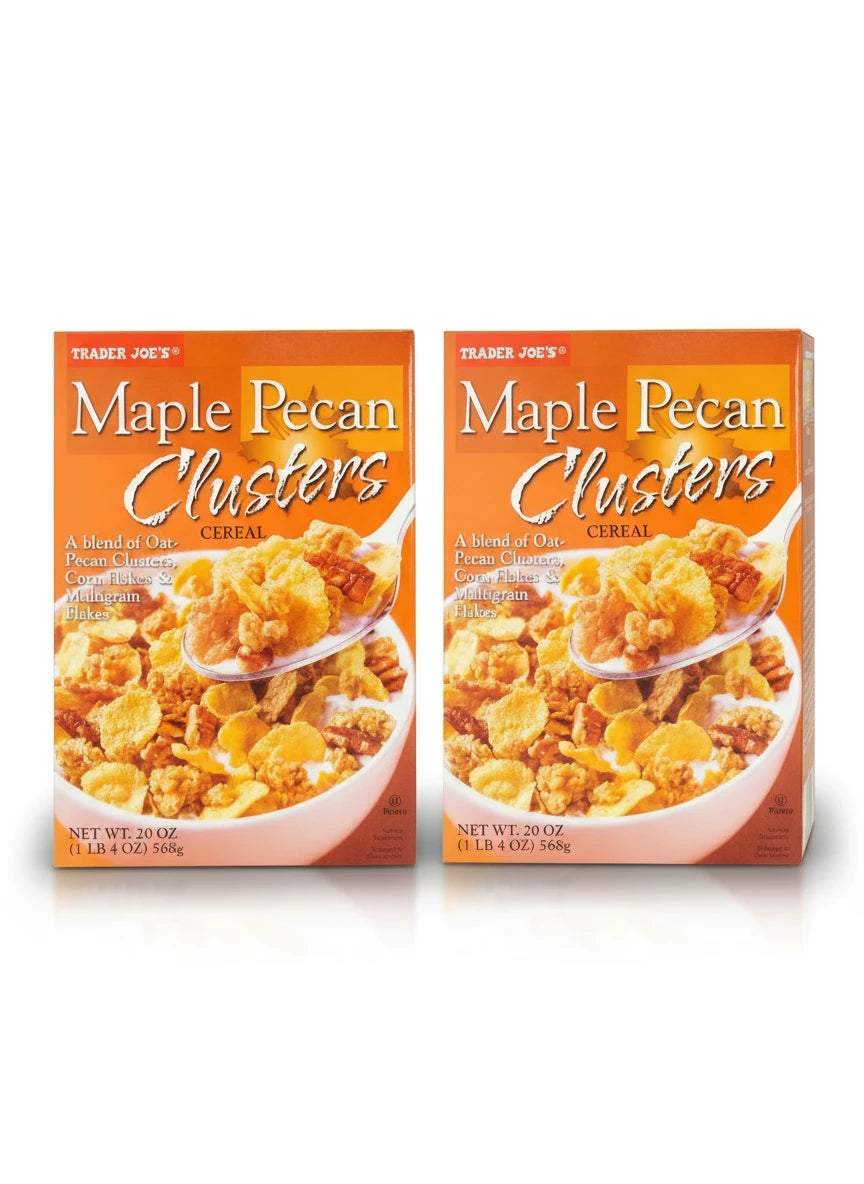 Trader Joe's Maple Pecan Clusters Cereal 20 Oz ~ 2 Pack