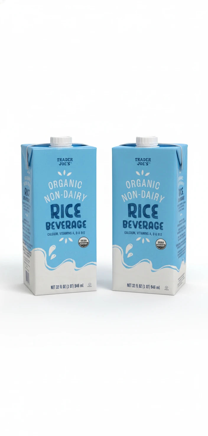 Trader Joe's Organic Non-Dairy Rice Beverage 32 Fl Oz ~ 2 Pack