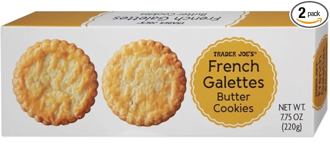 Trader Joe French Galettes Butter Cookies 7.75oz 220g (2 pack)