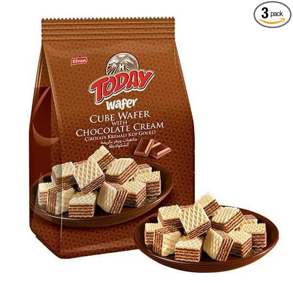 Today Cube Wafer Chocolate, 200g, 3 Pack