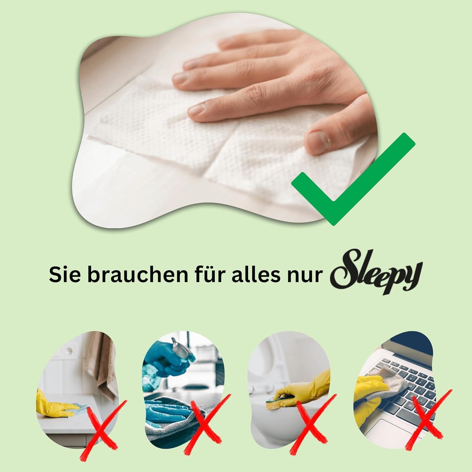Easy Clean All Purpose Cleaning Wet Wipes, Large
