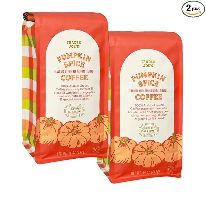 Trader Joe Pumpkin Spice Coffee 14 Oz - 2 pack