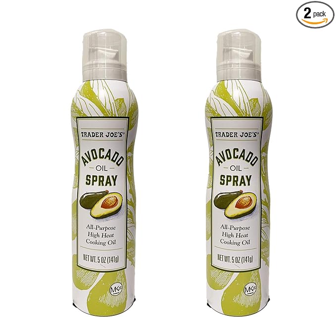 Trader Joe's2 Trader Joe’s Avocado Oil Spray All-Purpose High Heat Cooking Oil 5oz 141g (Two Tins)
