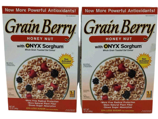 Grain Berry Cereal, Honey Nut Toasted Oats, Whole Grain With Antioxidants, 12 Ounce Box (Pack of 2)
