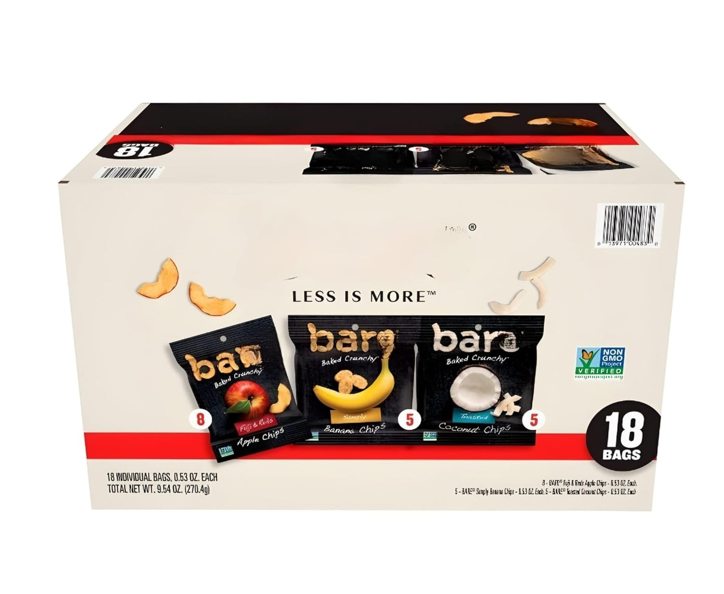 Bare Fruit Snacks Variety Pack, Crunchy Apple, Banana & Coconut Flavors, 36 Count Bags, 0.53 oz Each (with Bonus HUBZ Mini Pet, Luggage GPS Tracking Device)