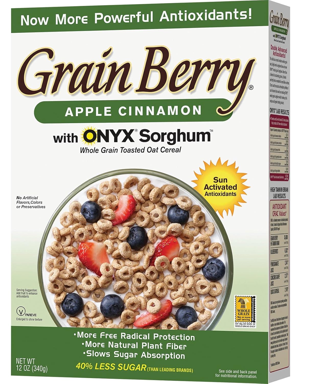 Grain Berry Apple Cinnamon Cereal, 12 Ounce - 3 PACK