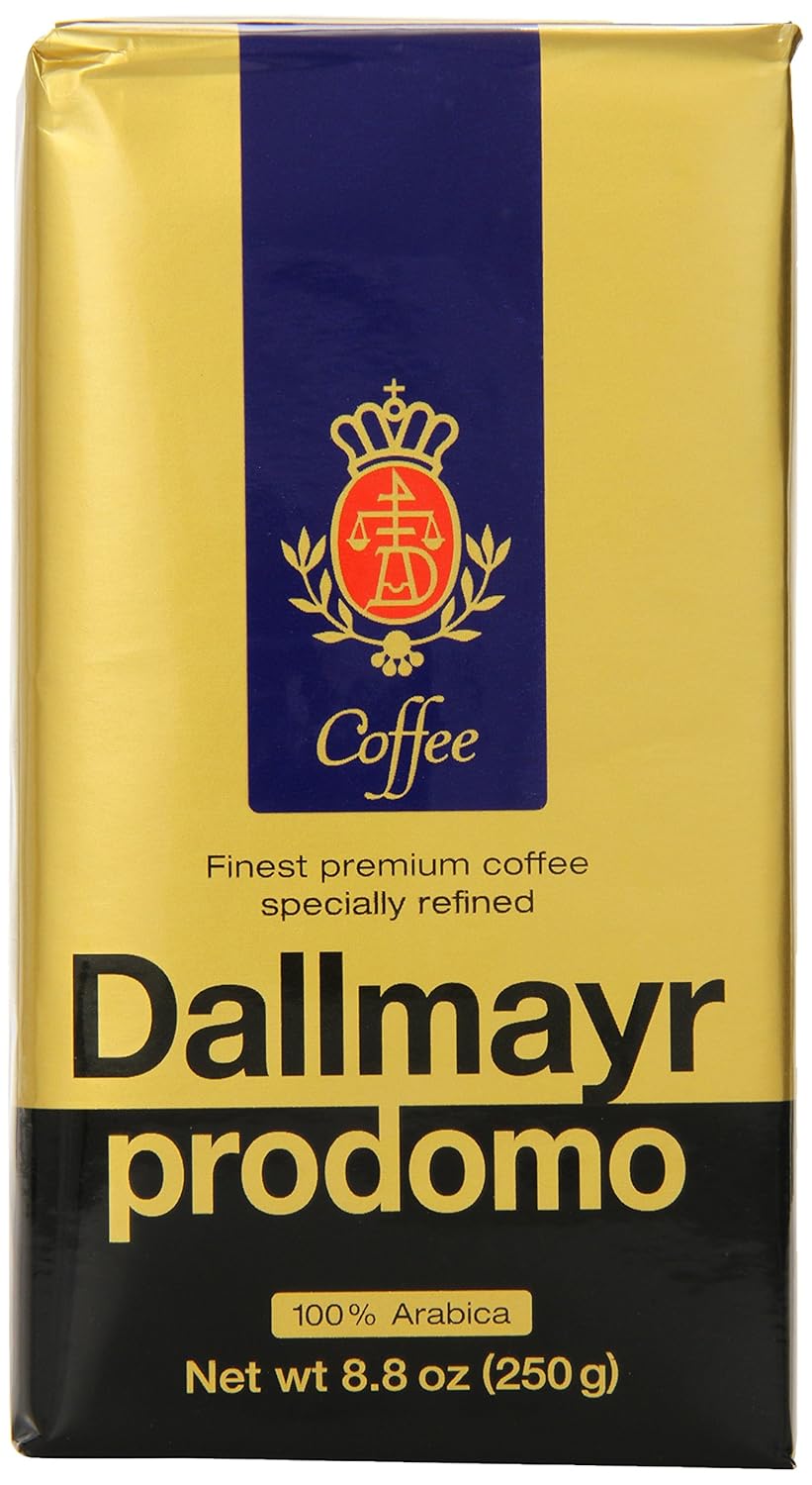 Dallmayr Gourmet Coffee, Prodomo (Ground), 8.8-Ounce Vacuum Packs (Pack of 3) by Dallmayr