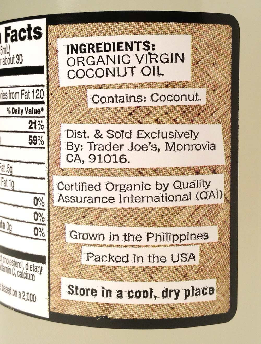 Trader Joe's Organic Virgin Coconut Oil, 16 fl oz