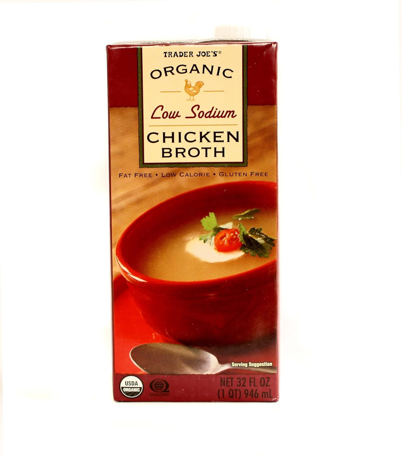 Trader Joe's Organic Low Sodium Chicken Broth 32 fl oz