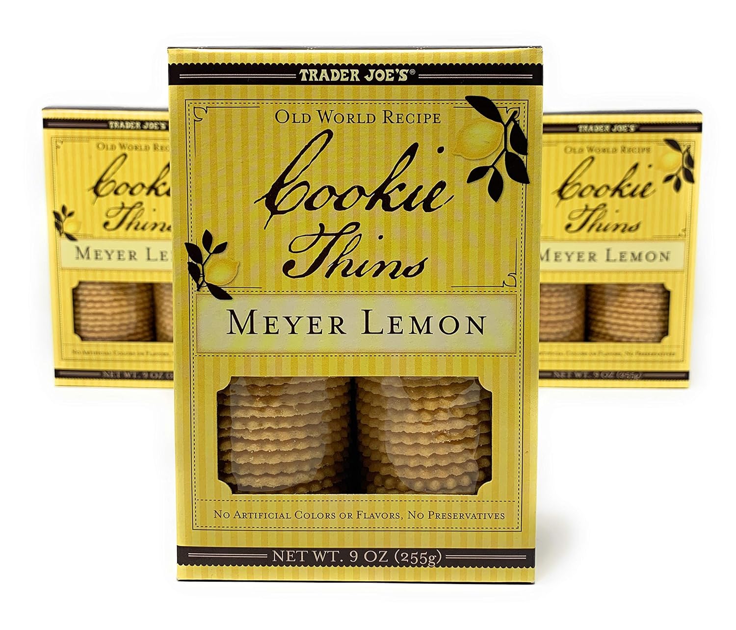 Trader Joe's Meyer Lemon Cookie Thins (Pack of 3)