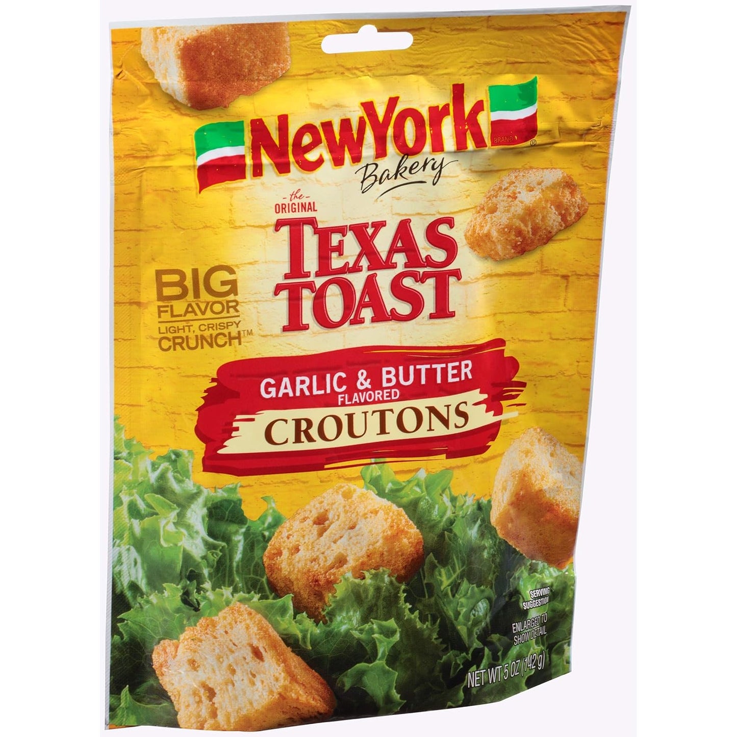 New York Brand The Original Texas Toast Garlic & Butter Flavored Croutons, 5 oz (2 count) (Pack of 3)