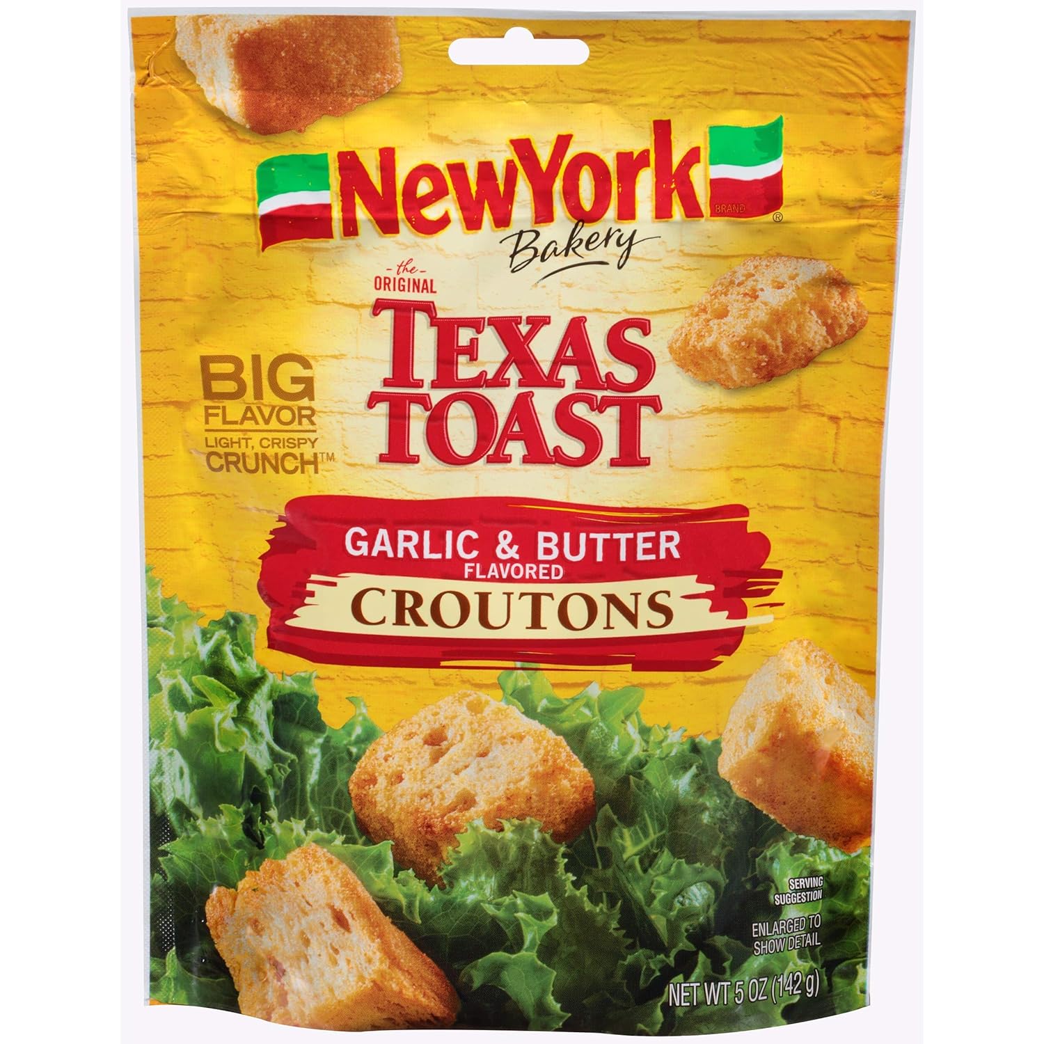 New York Brand The Original Texas Toast Garlic & Butter Flavored Croutons, 5 oz (2 count) (Pack of 3)