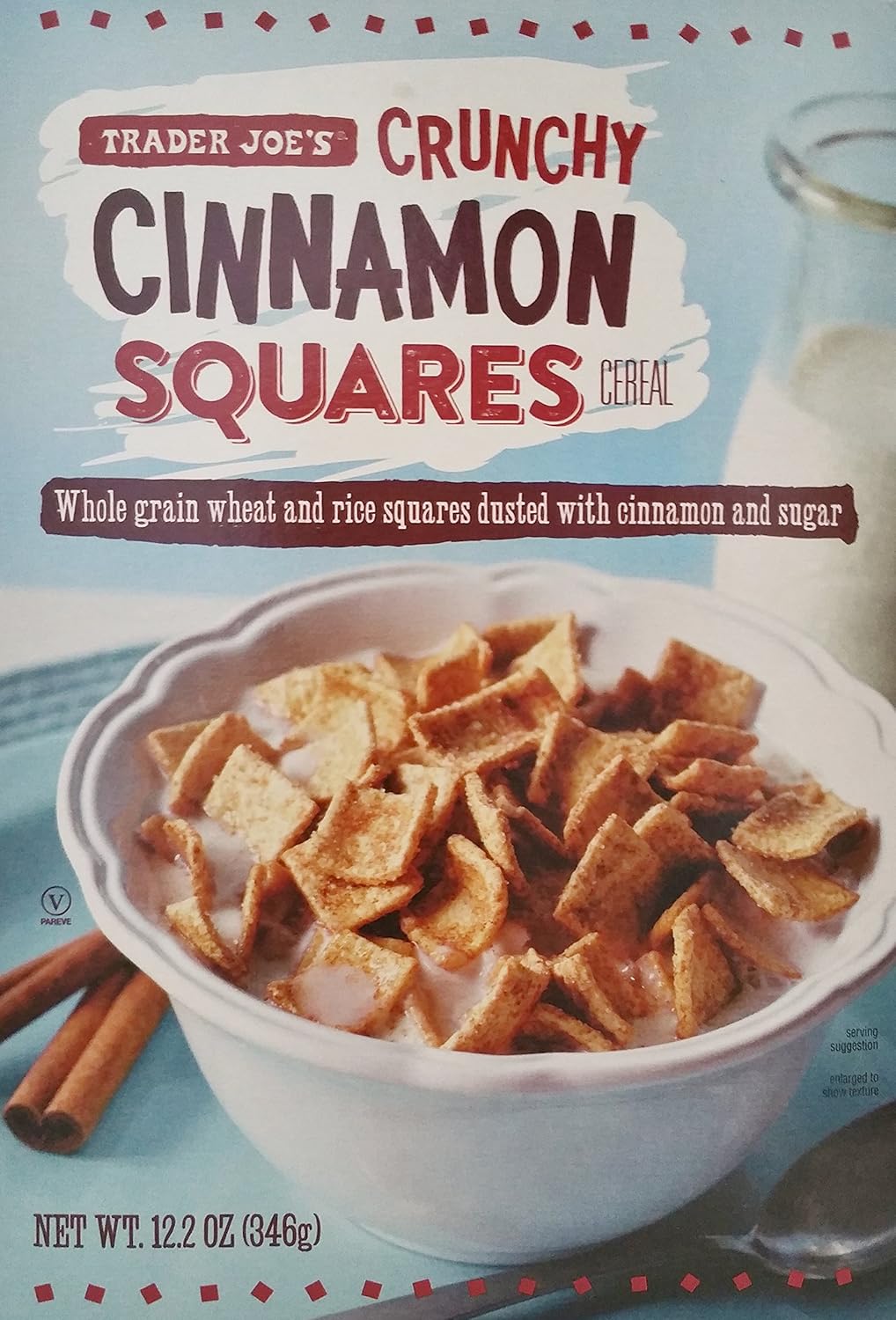 Trader Joe’s – Crunchy Cinnamon Squares Cereal – Net Wt. 12.2 Oz (346g)