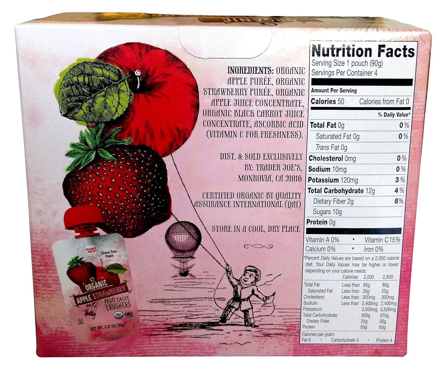 Trader Joe’s Organic Fruit Sauce Crushers - Apple Strawberry