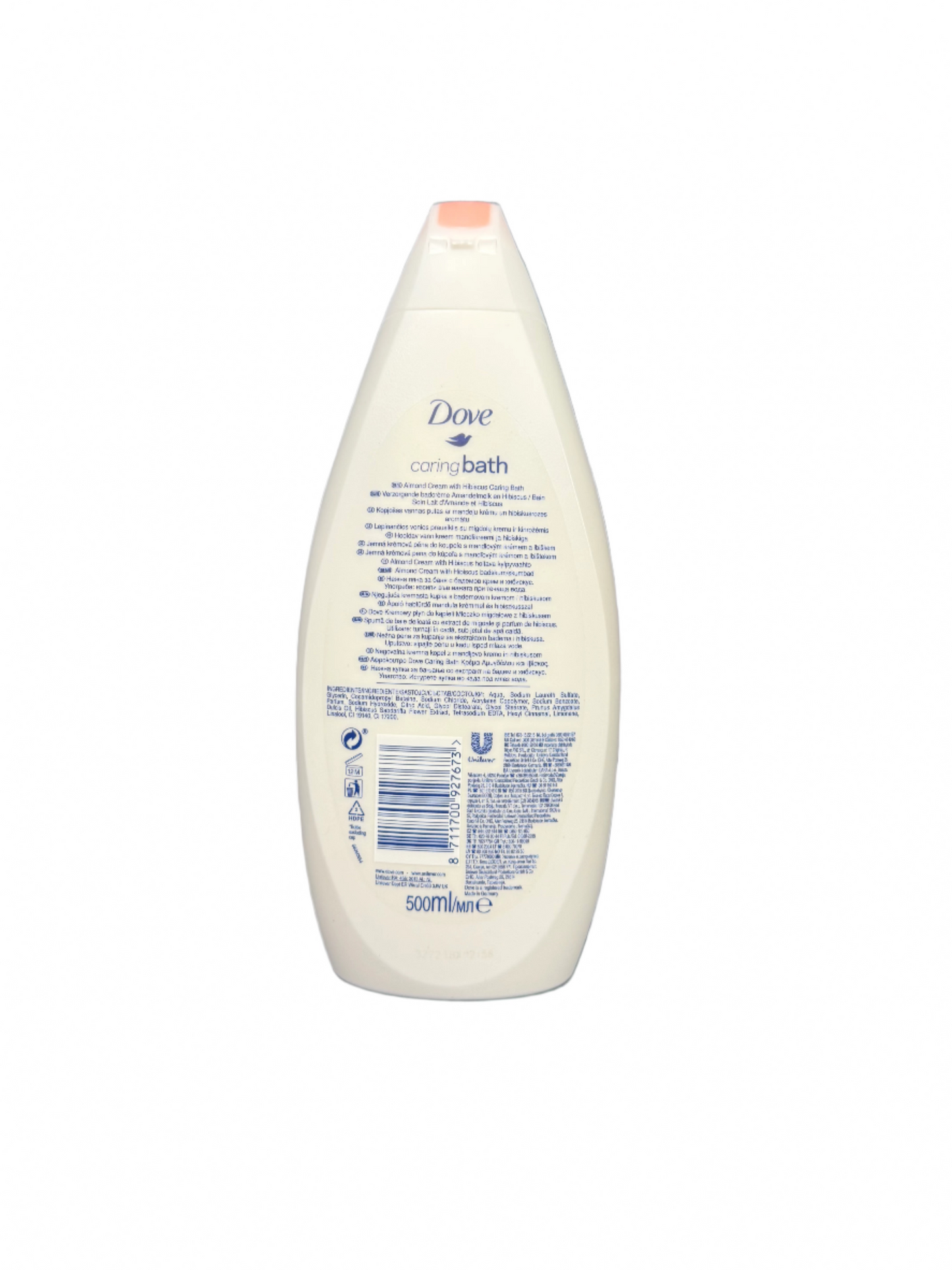 Dove caring bath almond cream with hibiscus (500 mL / 16.9 fl oz) by Dove