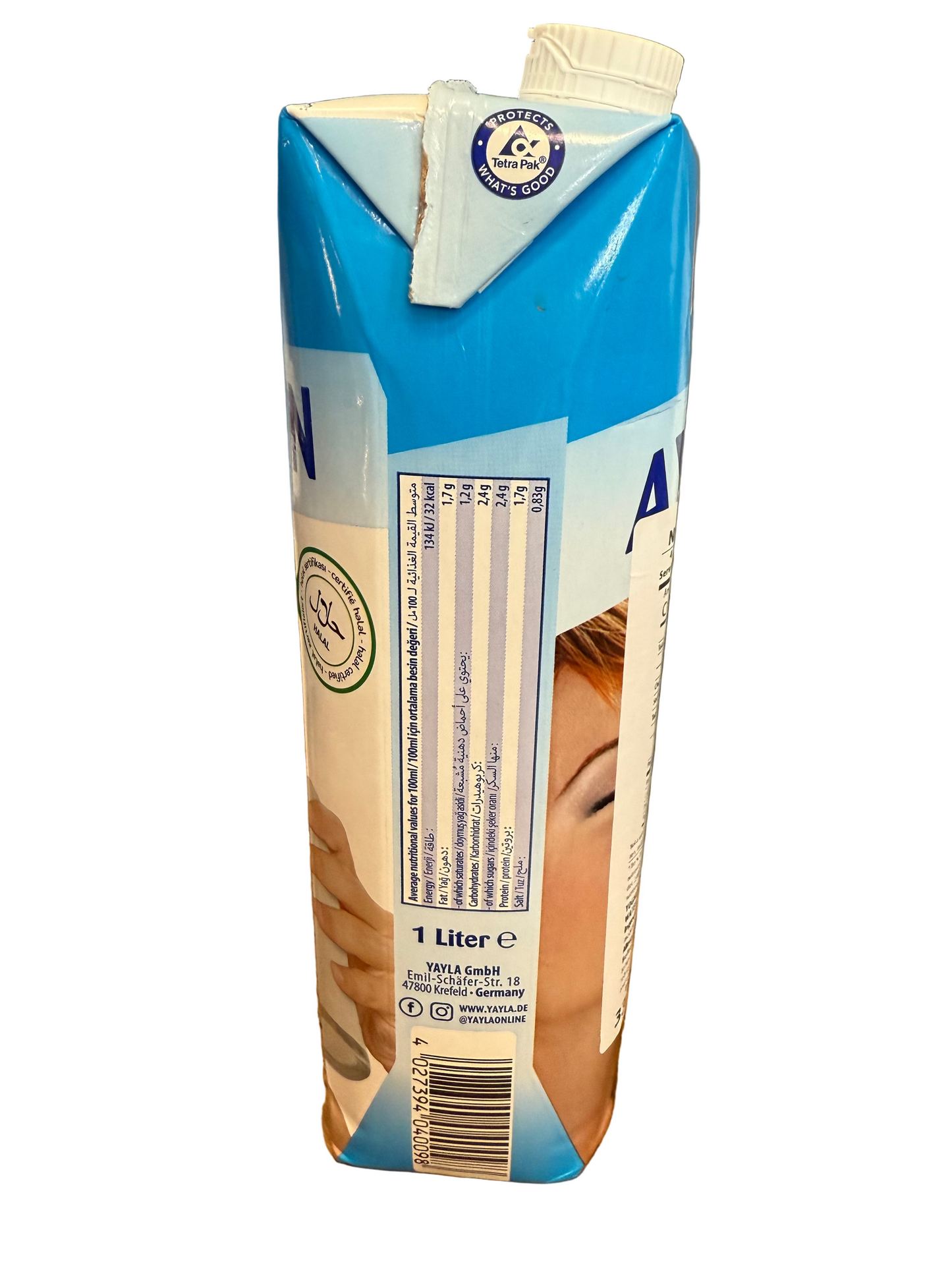 Turkish Ayran Yogurt Drink 1L (33.81oz) 2 back