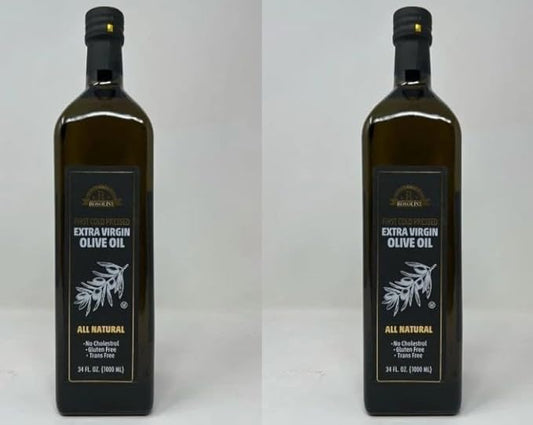 ROSOLINI GOLD || Extra Virgin Olive Oil || 34 fl oz (1000ml) || 2 Bottles