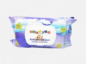 Babyish Baby Wipes Refill 80Ct with Vitamin E FlipTop Pack of 3