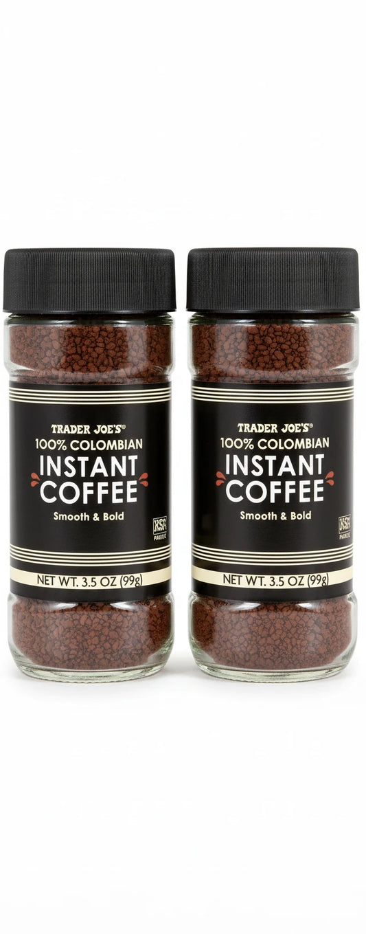 Trader Joe's 100% Colombian Instant Coffee 3.5 Oz - 2 Pack