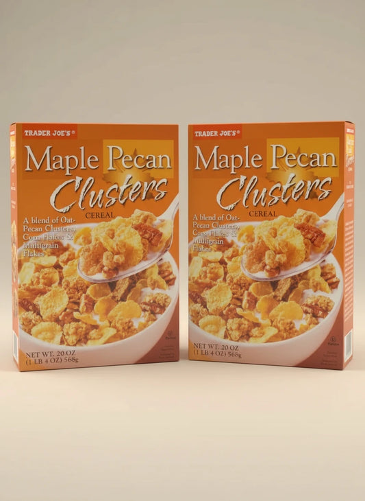 Trader Joe's Maple Pecan Clusters Cereal 20 Oz - 2 Pack