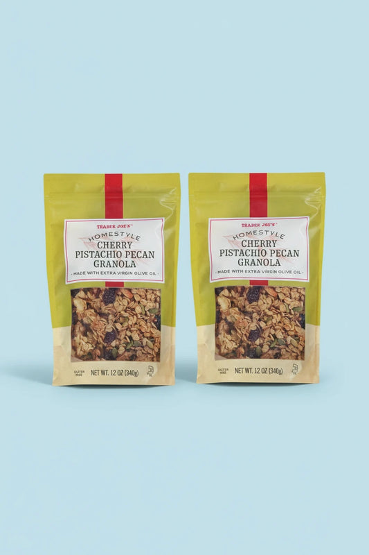 Trader Joe's Homestyle Cherry Pistachio Pecan Granola 12 Oz (340g) ~ 2 Pack