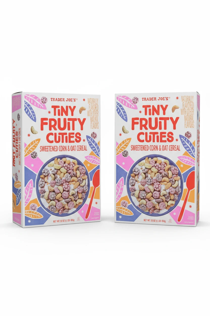 Trader Joe's Tiny Fruity Cuties Cereal 16 Oz / 1 LB (454g) ~ 2pack