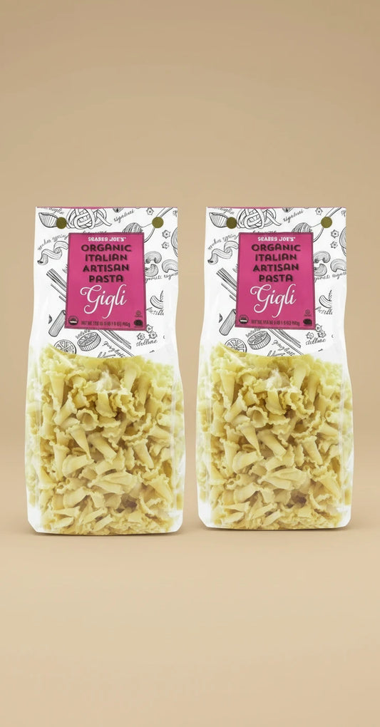 Organic Italian Artisan Gigli Pasta 17.64 Oz ~ 2 Pack